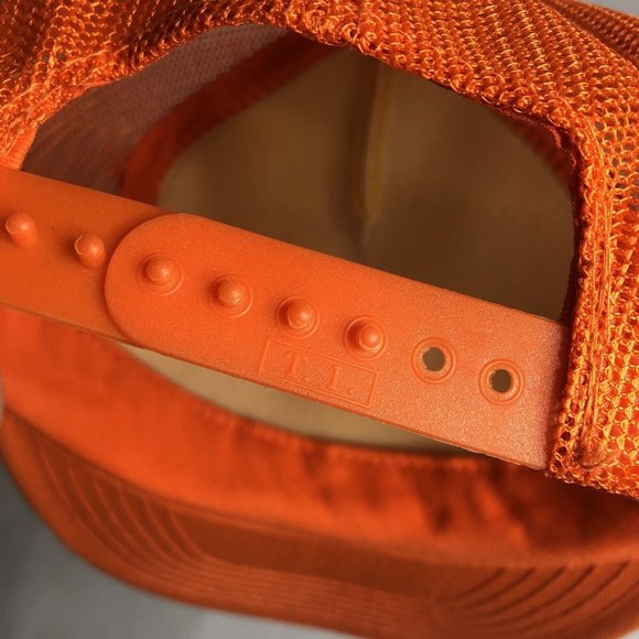 Vtg Palm Beach Safety‎ Patrol Washington D.C. Orange Mesh Trucker Hat - Picture 8 of 9